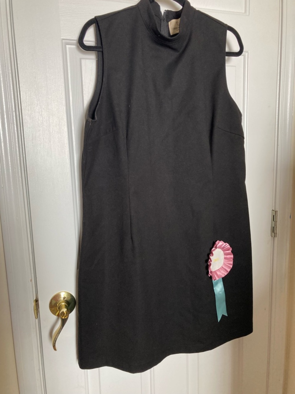 Fashion Brand Company Black Dress with Ribbon Detail
